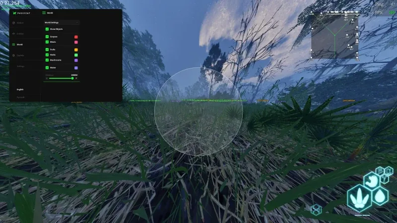 The Isle gameplay — dense jungle and dinosaur hunt view