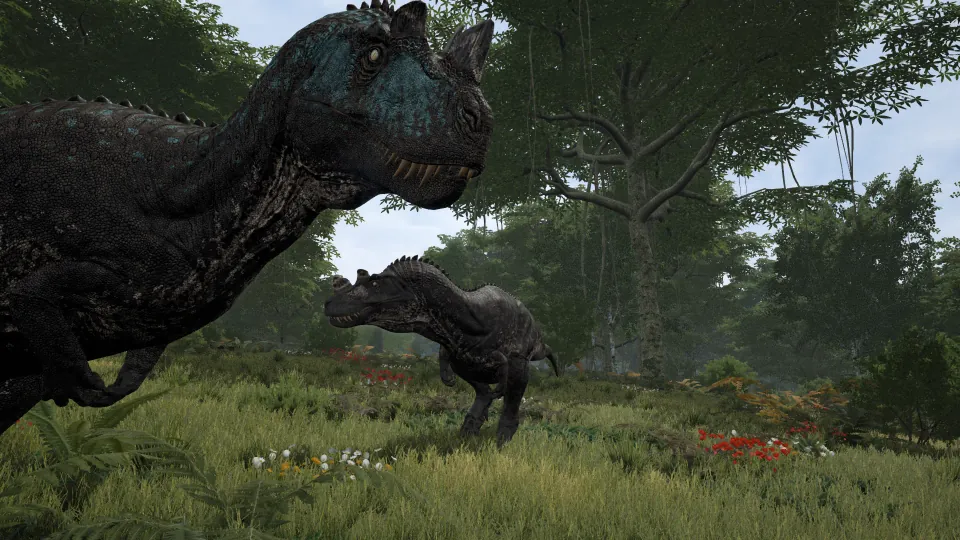 The Isle open-world survival landscape with dinosaurs